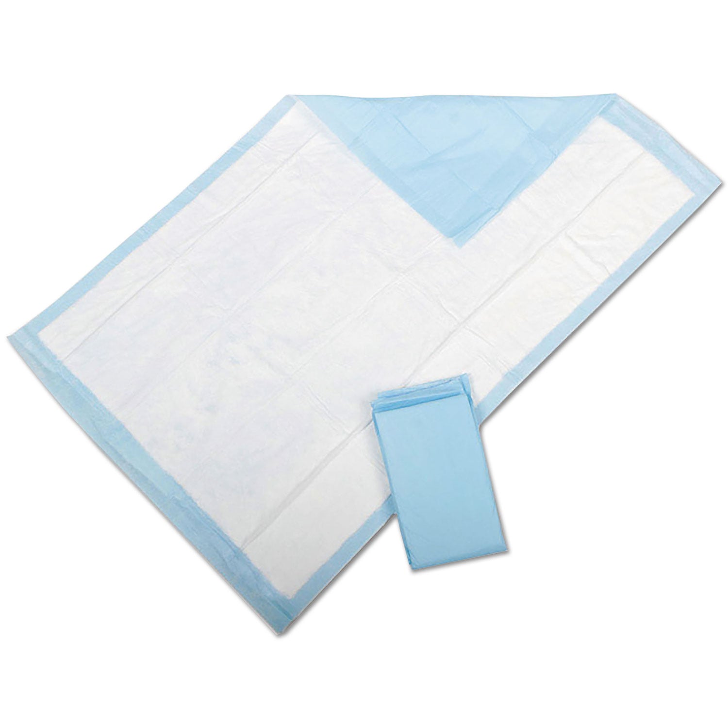 Protection Plus Disposable Underpads, 23" x 36", Blue, 25/Bag - 