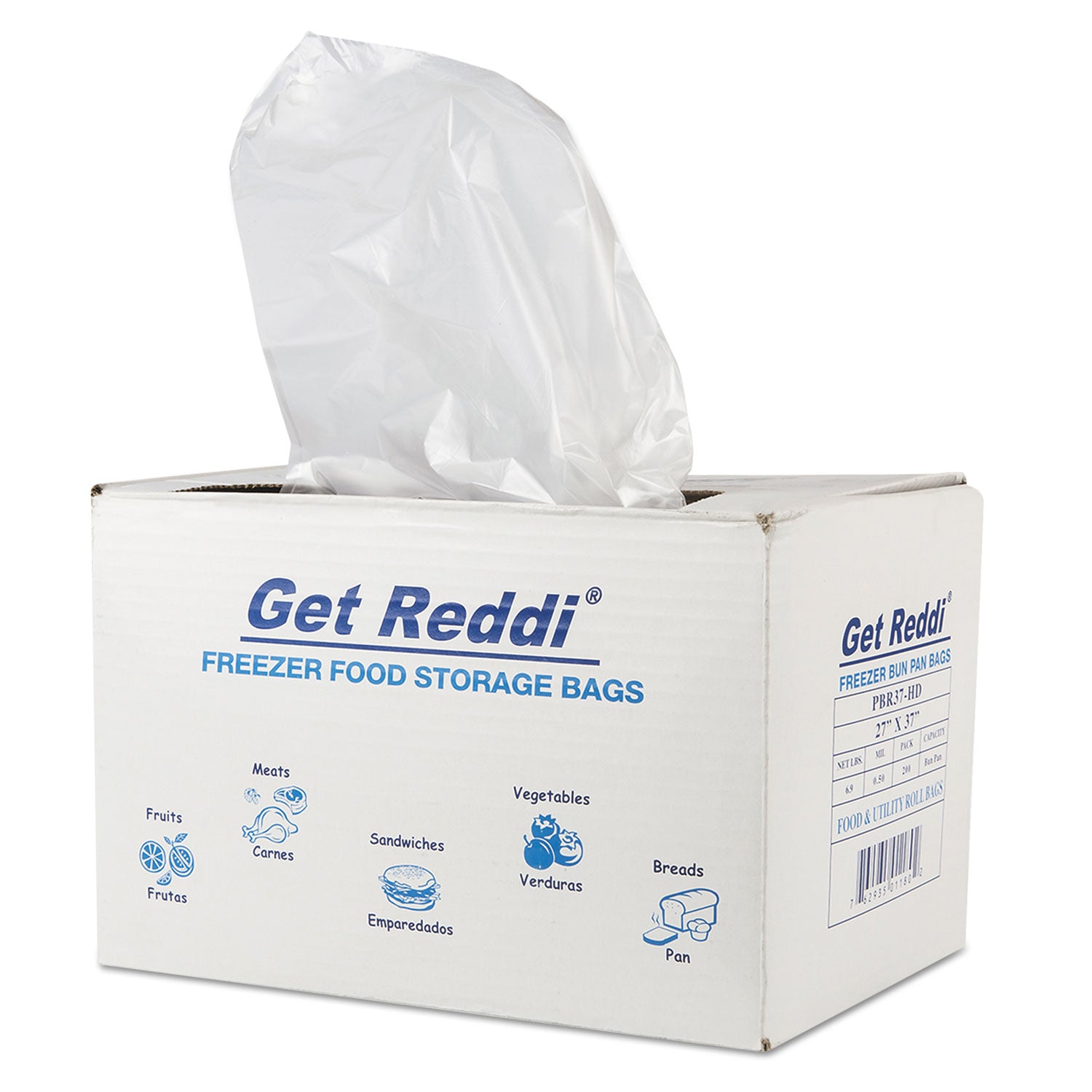 get-reddi-freezer-food-storage-bags-05-mil-27-x-37-natural-200-carton_ibspbr37hd - 2