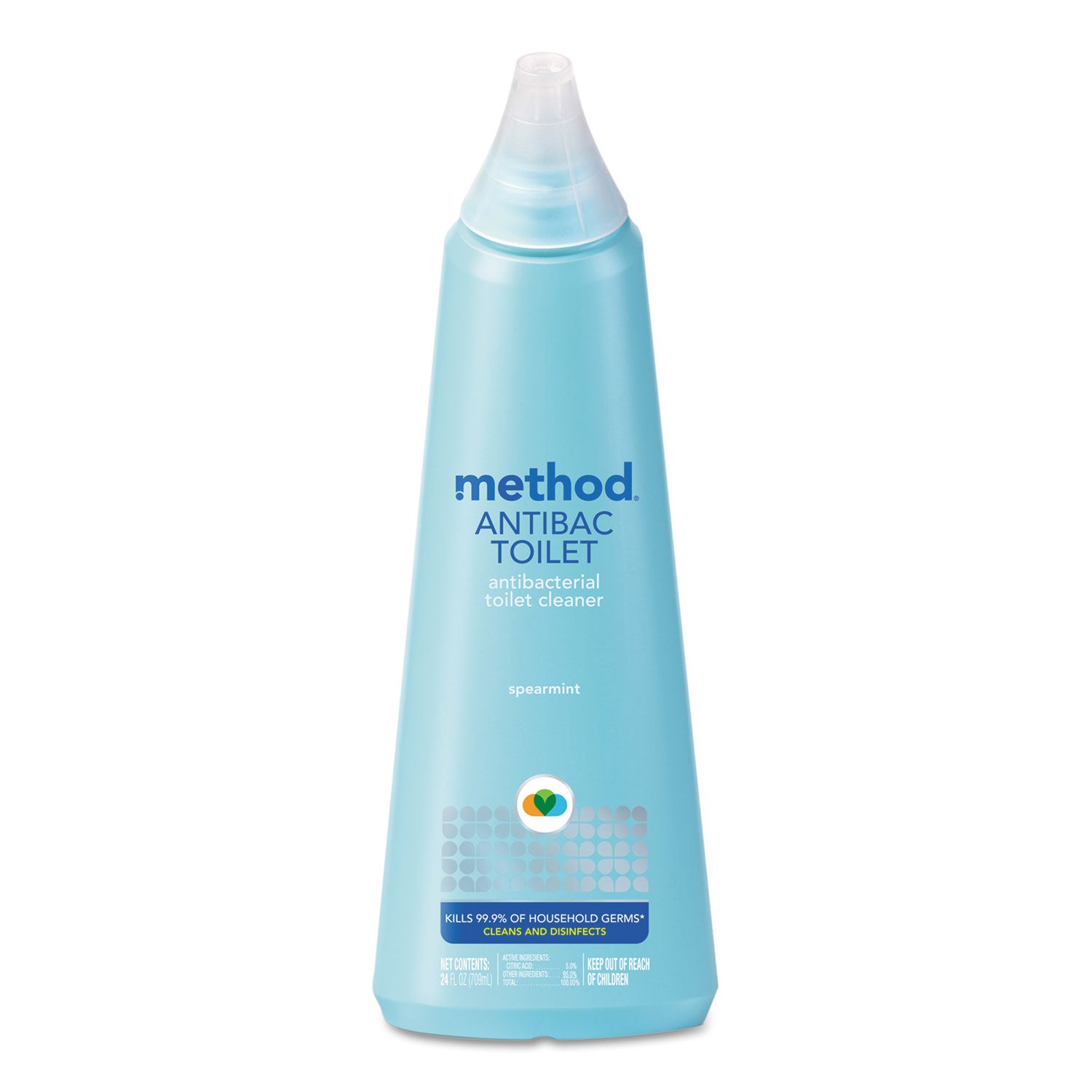 Antibacterial Toilet Cleaner, Spearmint, 24 oz Bottle, 6/Carton - 2