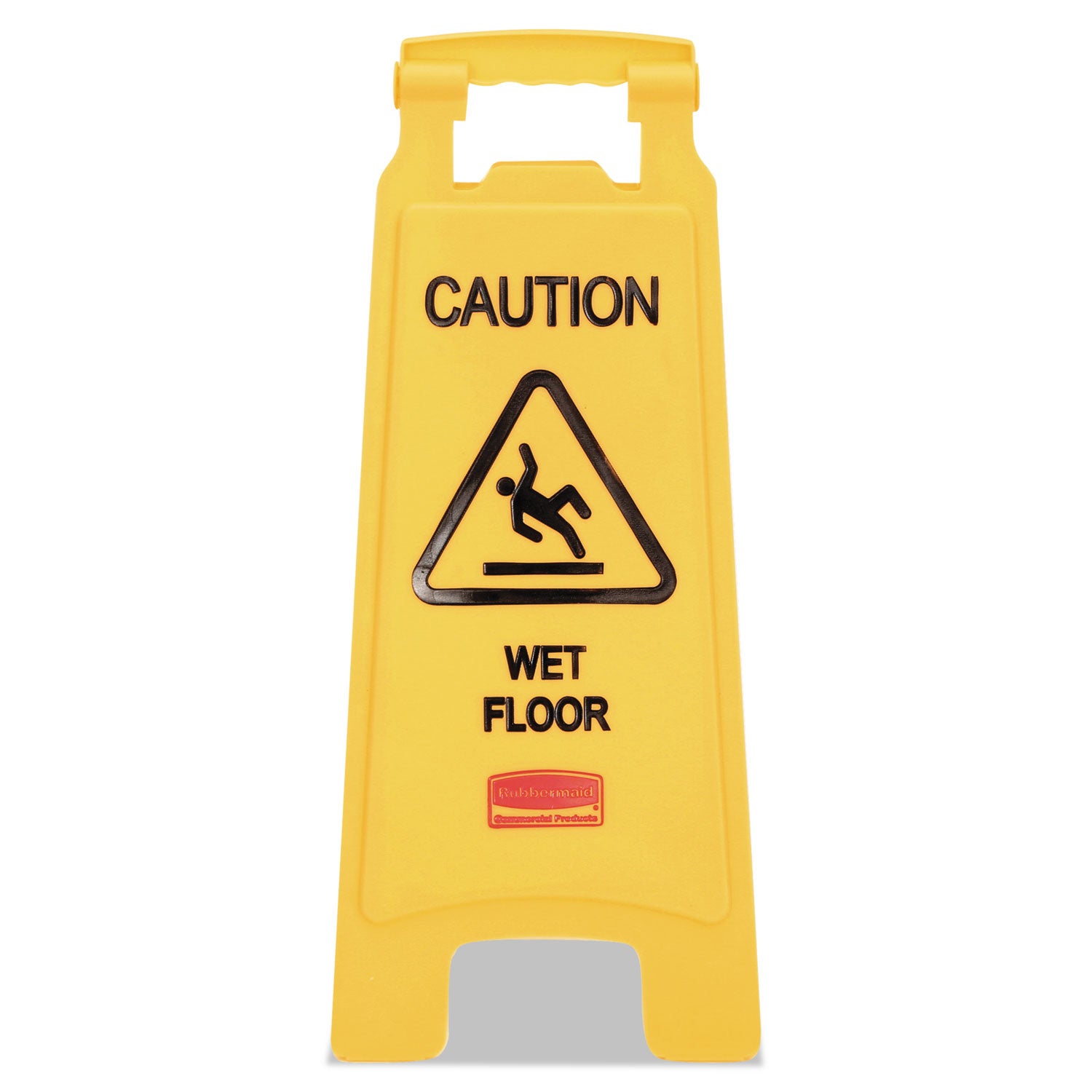 Caution Wet Floor Sign, 11 x 12 x 25, Bright Yellow - 