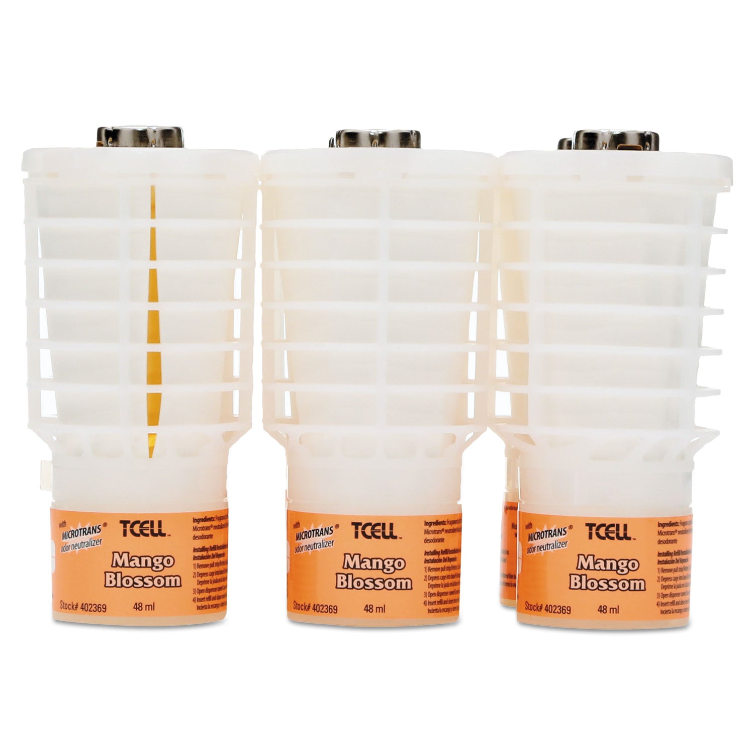 TCell Microtrans Odor Neutralizer Refill, Mango Blossom, 48 mL, 6/Carton - 1