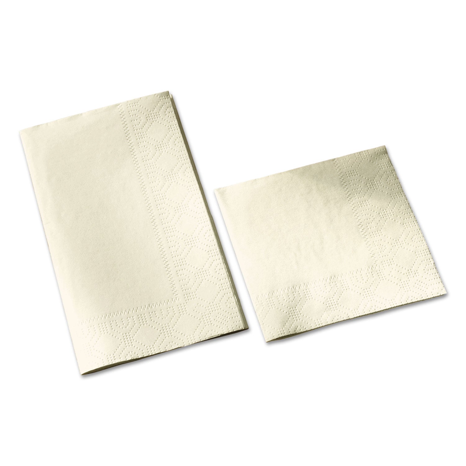 Dinner Napkins, 2-Ply, 15 x 17, White, 1000/Carton - 