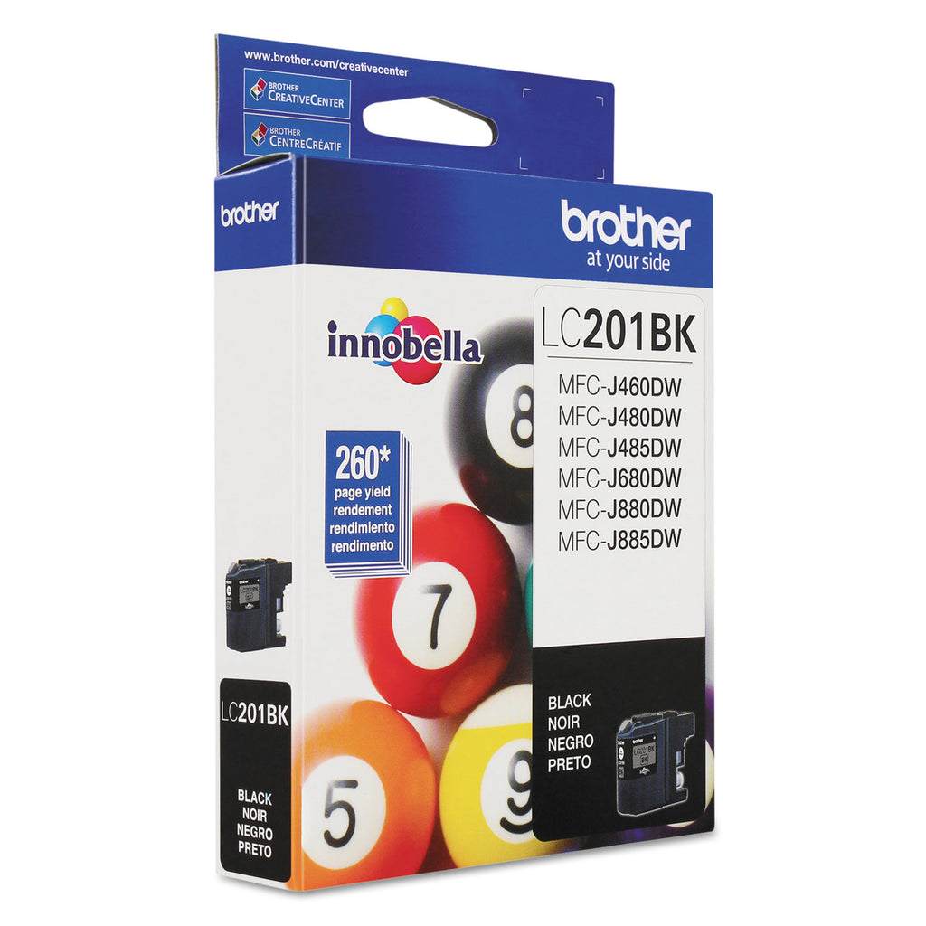 LC201BK Innobella Ink, 260 Page-Yield, Black