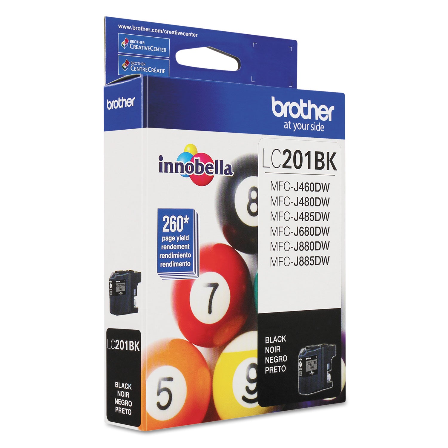 LC201BK Innobella Ink, 260 Page-Yield, Black