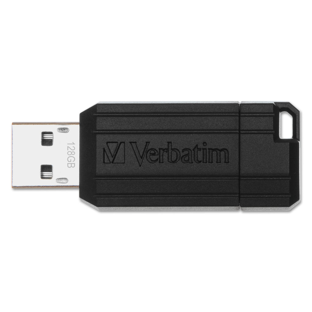 PinStripe USB Flash Drive, 16 GB, Black - 