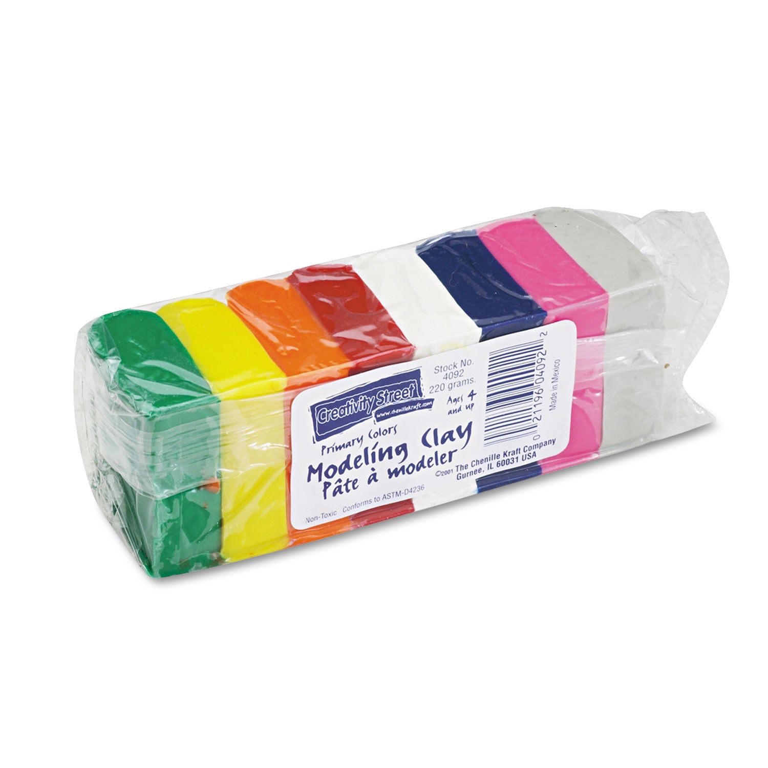Modeling Clay Assortment, 27.5 g of Each Color, Assorted Bright, 220 g - 
