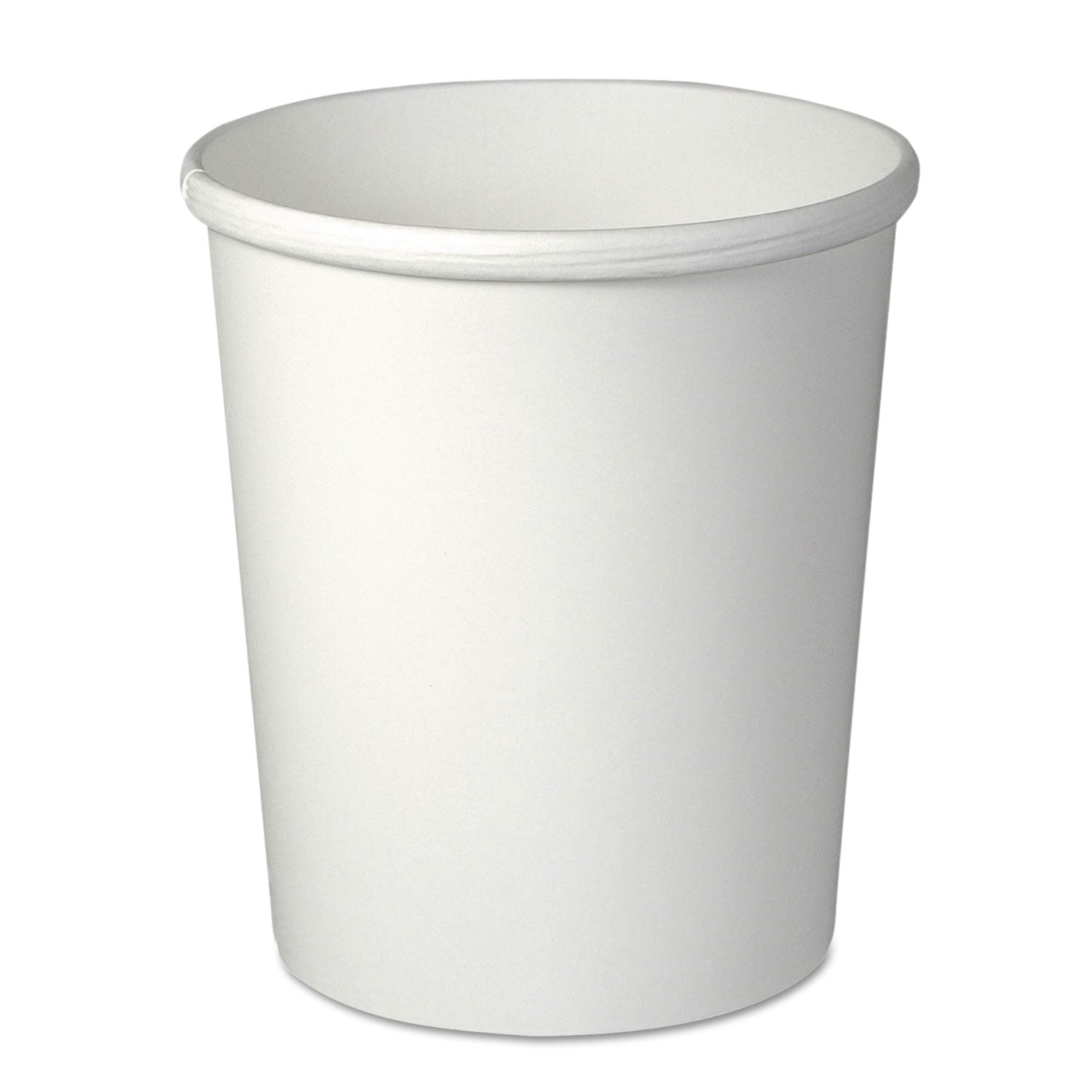 Flexstyle Double Poly Paper Containers, 32 oz, White, Paper, 25/Pack, 20 Packs/Carton - 