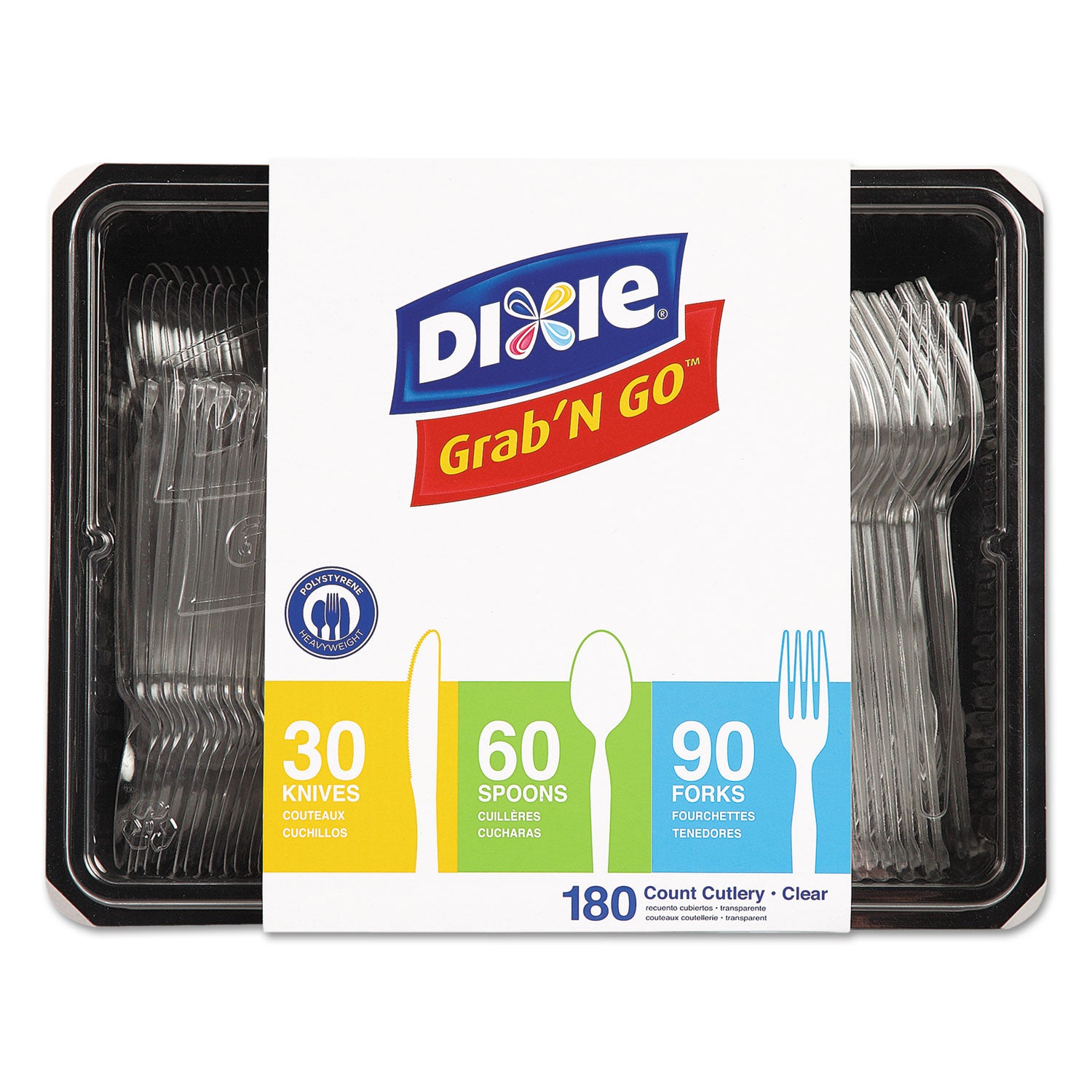 heavyweight-polystyrene-cutlery-clear-knives-spoons-forks-180-pack-10-packs-carton_dxech0369dx7 - 1