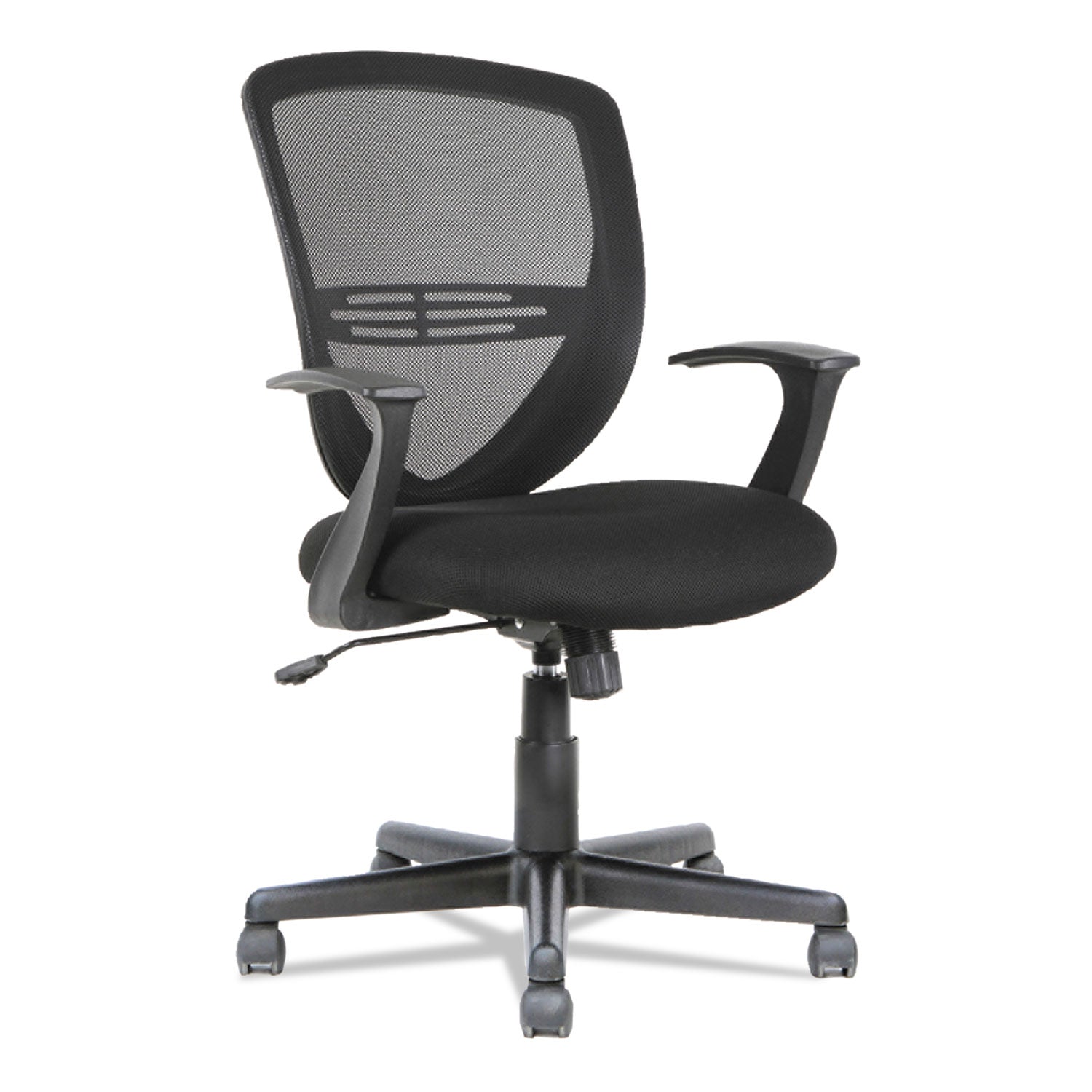 Swivel/Tilt Mesh Mid-Back Task Chair, Supports Up to 250 lb, 17.91" to 21.45" Seat Height, Black - 
