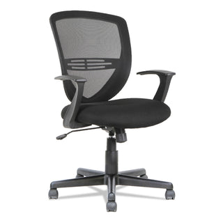 Swivel/Tilt Mesh Mid-Back Task Chair, Supports Up to 250 lb, 17.91" to 21.45" Seat Height, Black - 