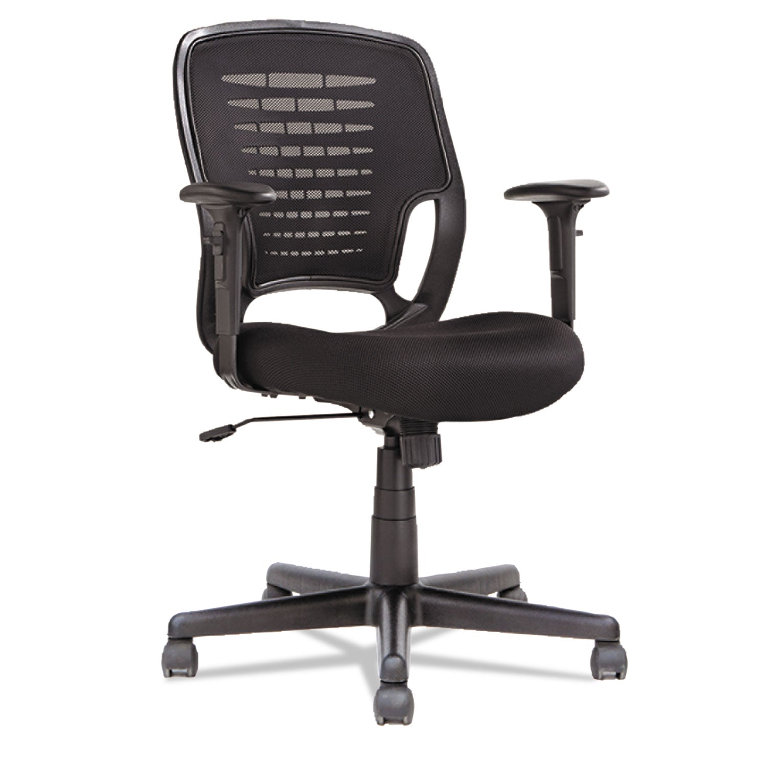 Swivel/Tilt Mesh Task Chair, Supports Up to 250 lb, 17.71" to 21.65" Seat Height, Black - 
