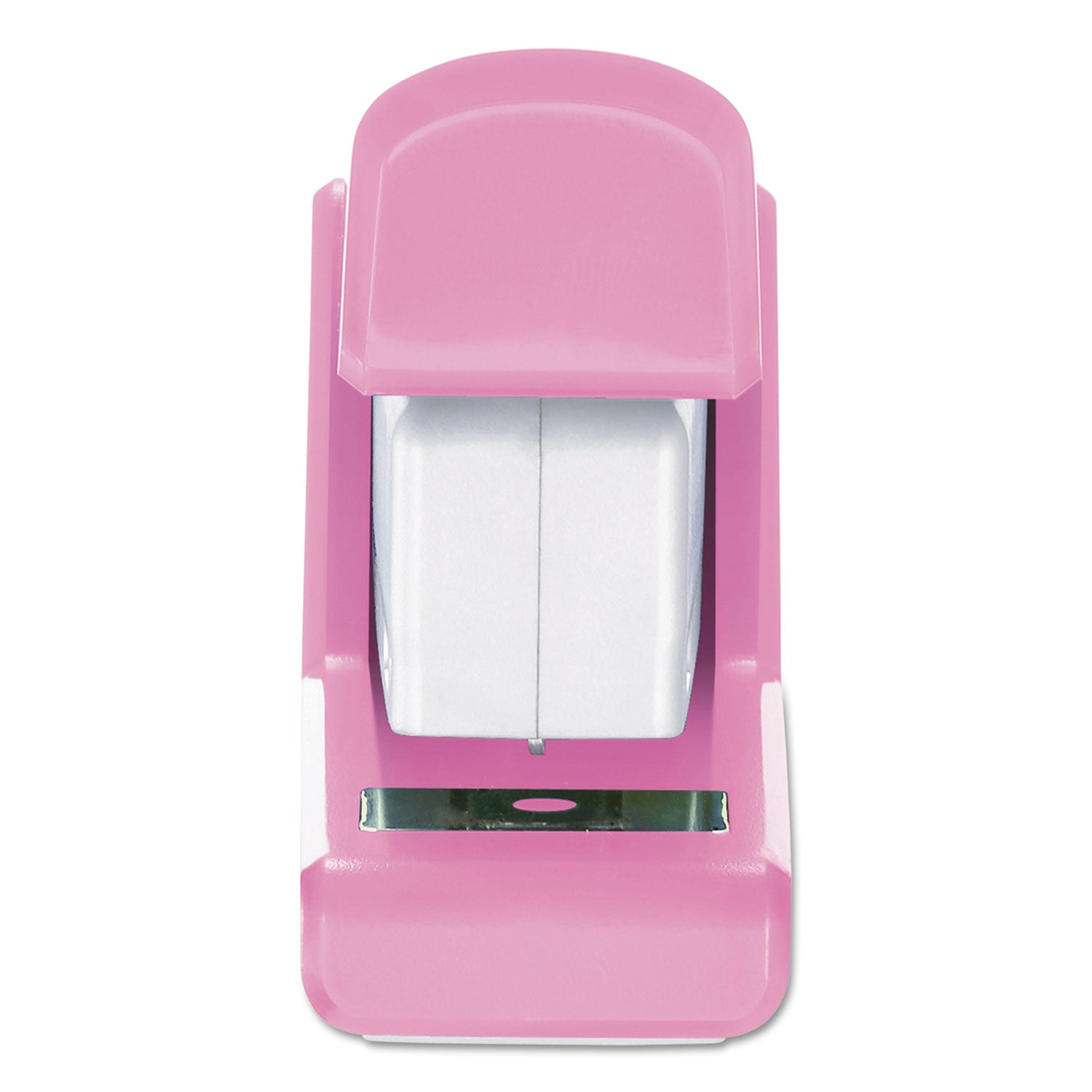 InCourage Spring-Powered Compact Stapler with Antimicrobial Protection, 20-Sheet Capacity, Pink/Gray - 