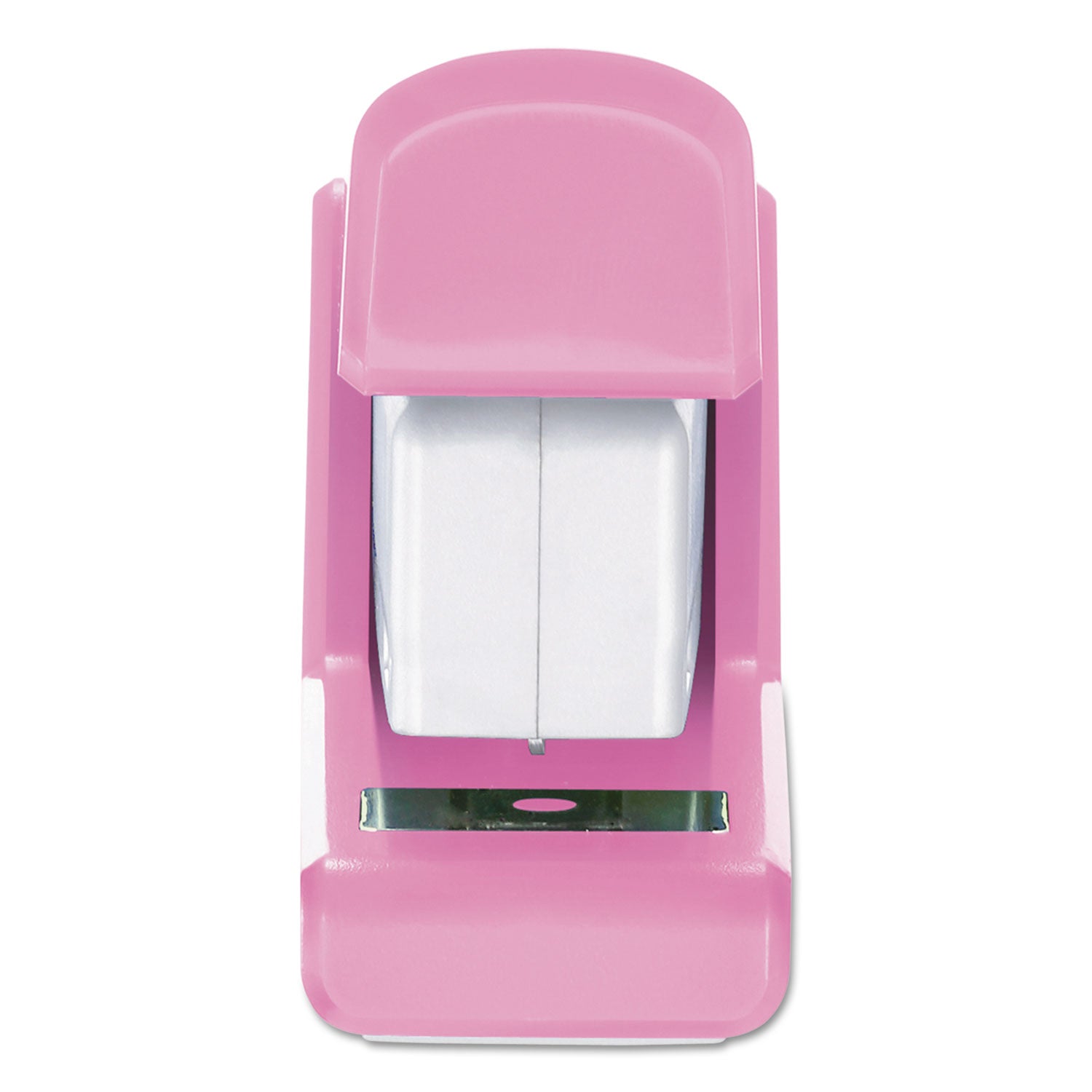 InCourage Spring-Powered Compact Stapler with Antimicrobial Protection, 20-Sheet Capacity, Pink/Gray