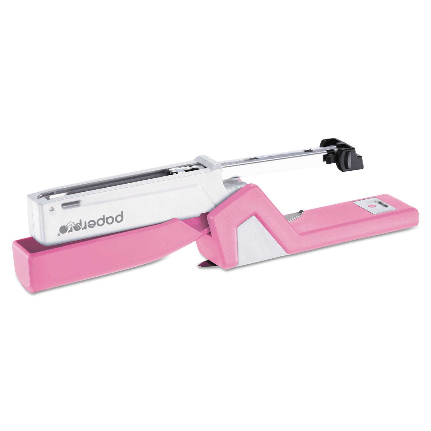 InCourage Spring-Powered Compact Stapler with Antimicrobial Protection, 20-Sheet Capacity, Pink/Gray - 