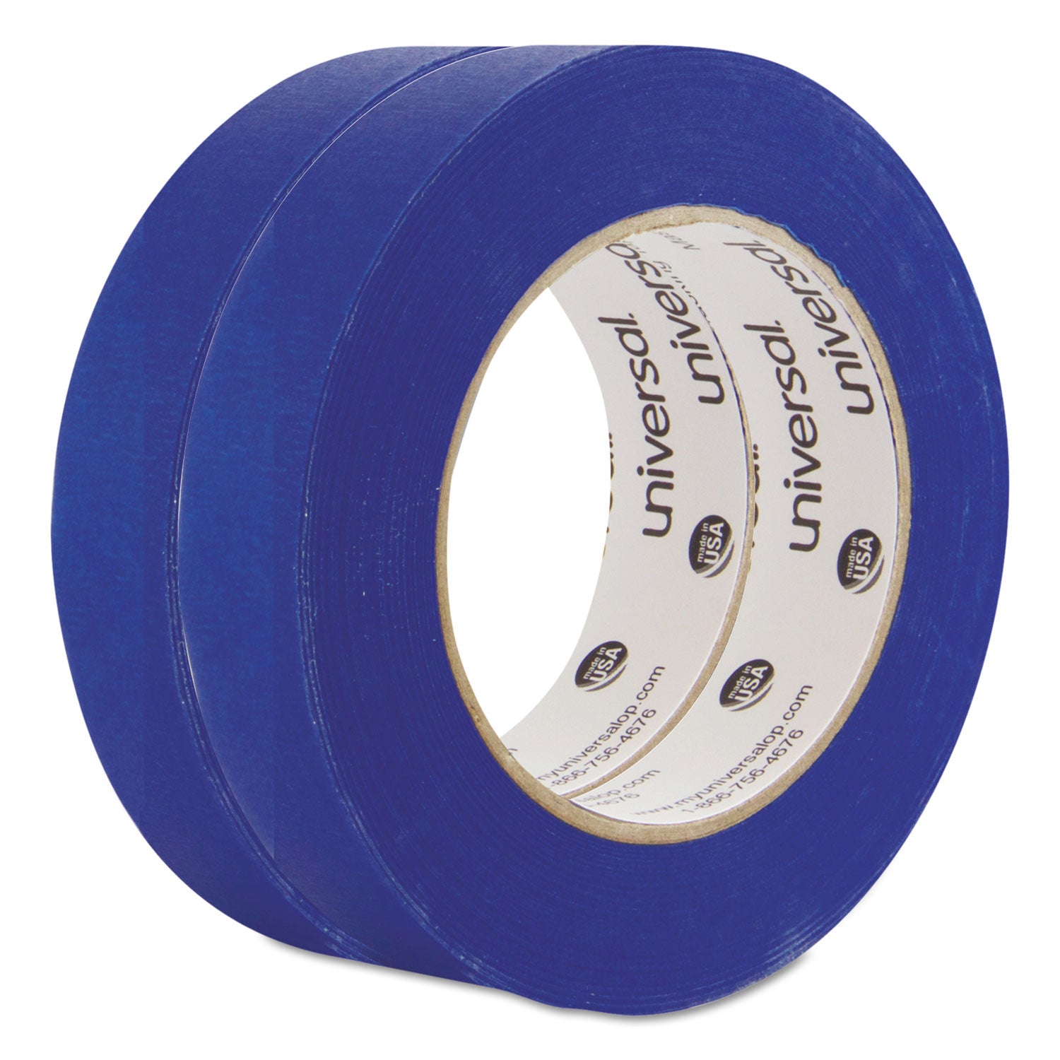 Premium Blue Masking Tape with UV Resistance, 3" Core, 24 mm x 54.8 m, Blue, 2/Pack - 