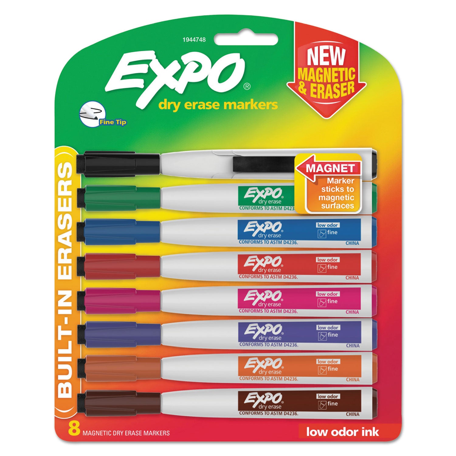 magnetic-dry-erase-marker-fine-bullet-tip-assorted-colors-8-pack_san1944748 - 1