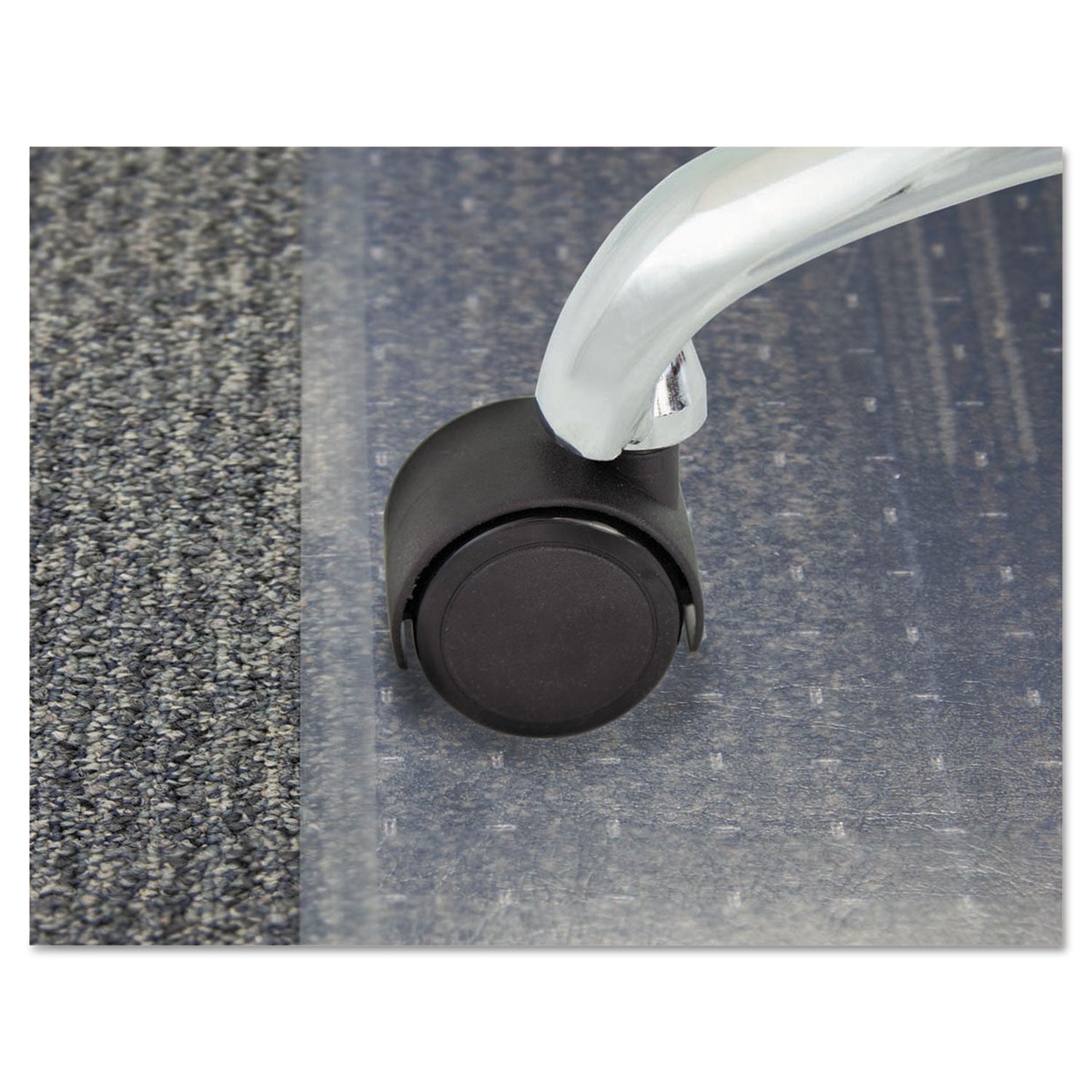 Duet Dual Wheels, Grip Ring Type C Stem, 2" Soft Polyurethane Wheel, Matte Black, 5/Set - 