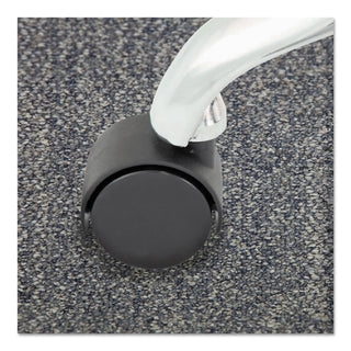 Duet Dual Wheels, Grip Ring Type C Stem, 2" Soft Polyurethane Wheel, Matte Black, 5/Set - 
