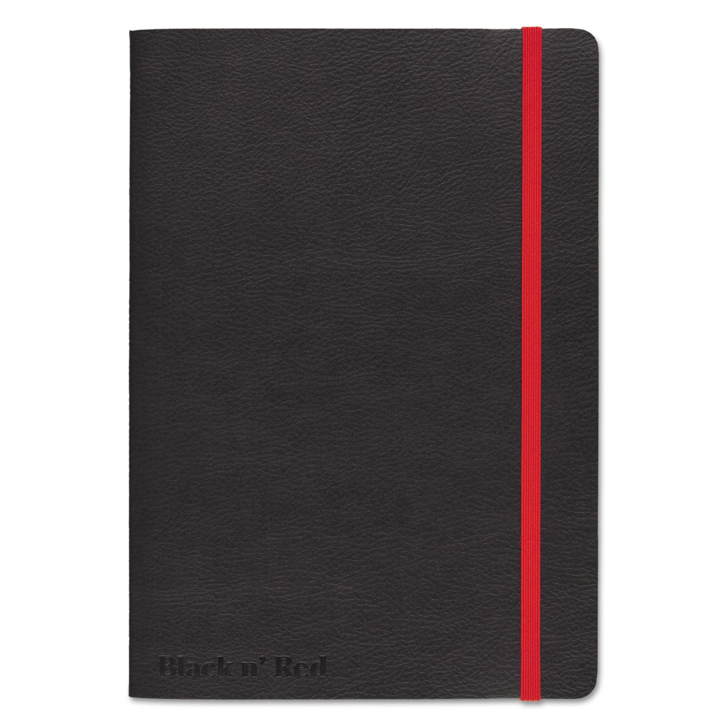 Flexible Cover Casebound Notebooks, SCRIBZEE Compatible, 1-Subject, Wide/Legal Rule, Black Cover, (71) 8.25 x 5.75 Sheets - 