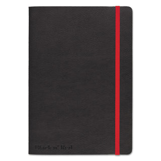 Flexible Cover Casebound Notebooks, SCRIBZEE Compatible, 1-Subject, Wide/Legal Rule, Black Cover, (71) 8.25 x 5.75 Sheets - 