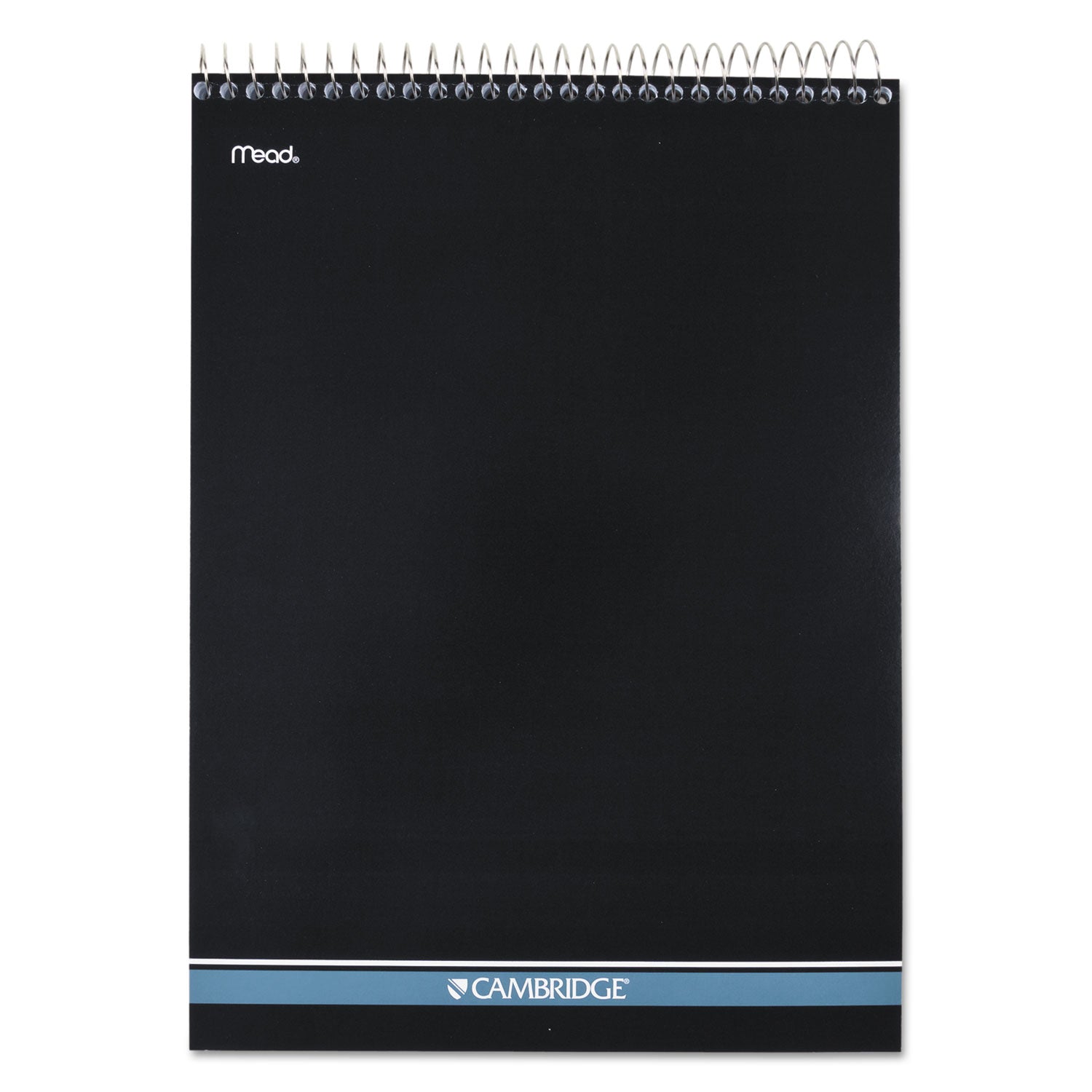 Stiff-Back Wire Bound Notepad, Medium/College Rule, Navy Cover, 70 White 8.5 x 11.5 Sheets - 