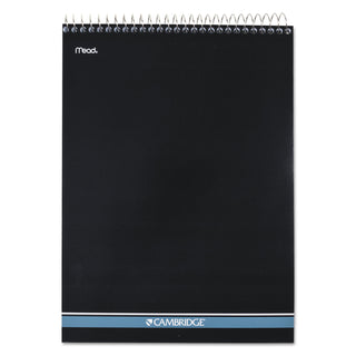 Stiff-Back Wire Bound Notepad, Medium/College Rule, Navy Cover, 70 White 8.5 x 11.5 Sheets - 