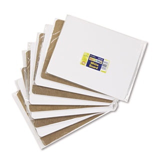 Unruled Dry Erase Student Boards, 12 x 9, White Surface, 10/Set