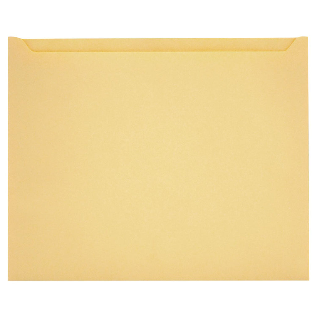 Paper File Jackets, Letter Size, Buff, 100/Box