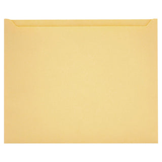 Paper File Jackets, Letter Size, Buff, 100/Box