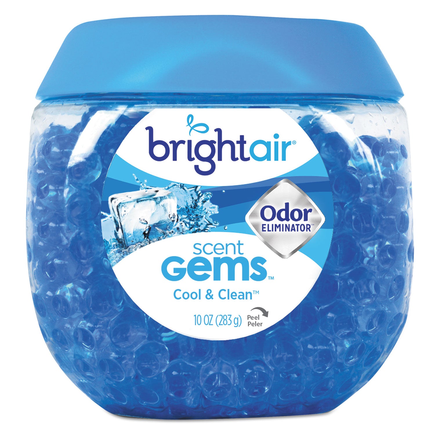 scent-gems-odor-eliminator-cool-and-clean-blue-10-oz-jar-6-carton_bri900228ct - 1