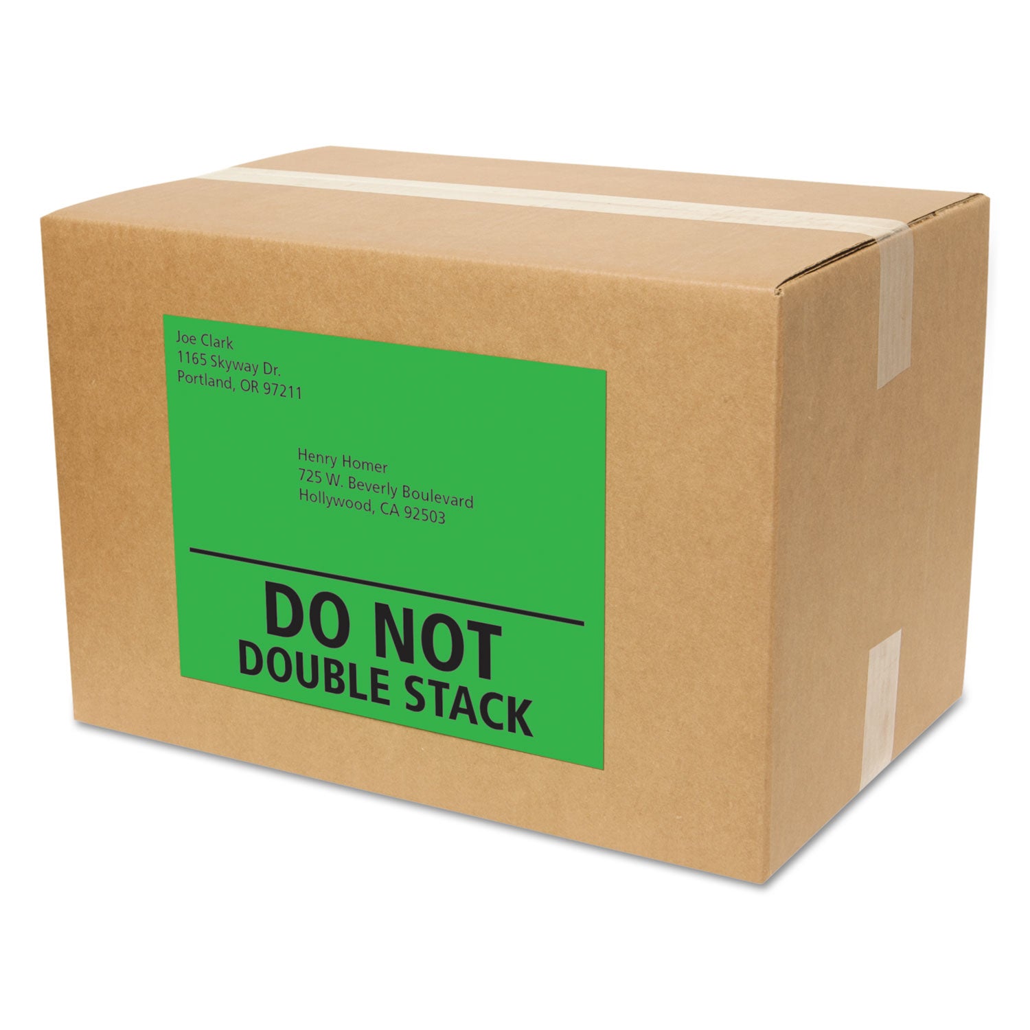 High-Visibility Permanent Laser ID Labels, 8.5 x 11, Neon Green, 100/Box - 