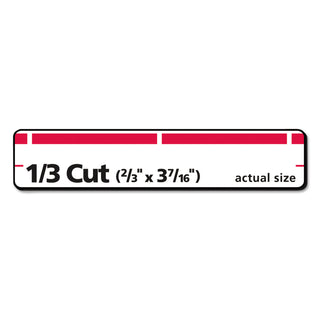 Permanent TrueBlock File Folder Labels with Sure Feed Technology, 0.66 x 3.44, White, 30/Sheet, 50 Sheets/Box