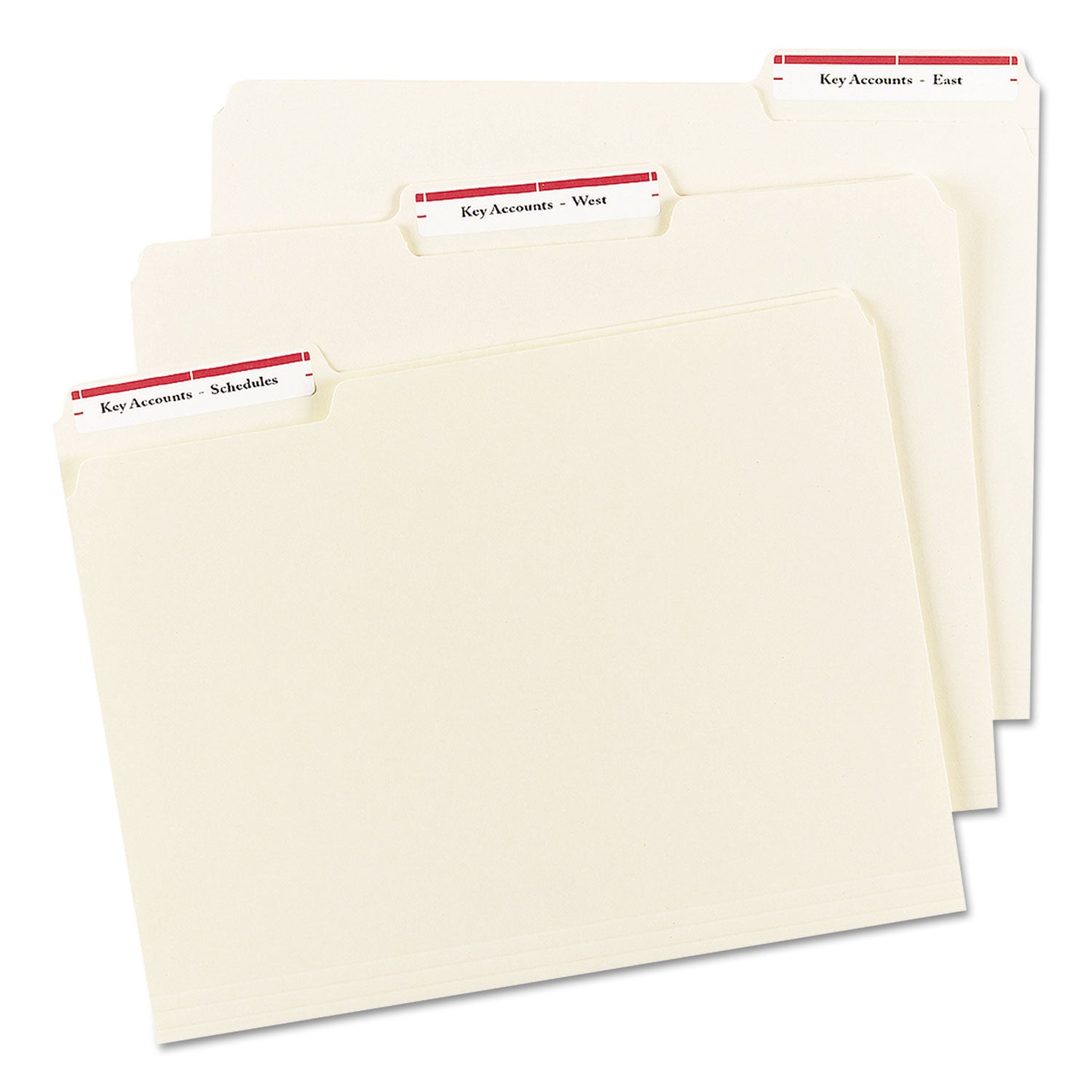 Permanent TrueBlock File Folder Labels with Sure Feed Technology, 0.66 x 3.44, White, 30/Sheet, 50 Sheets/Box