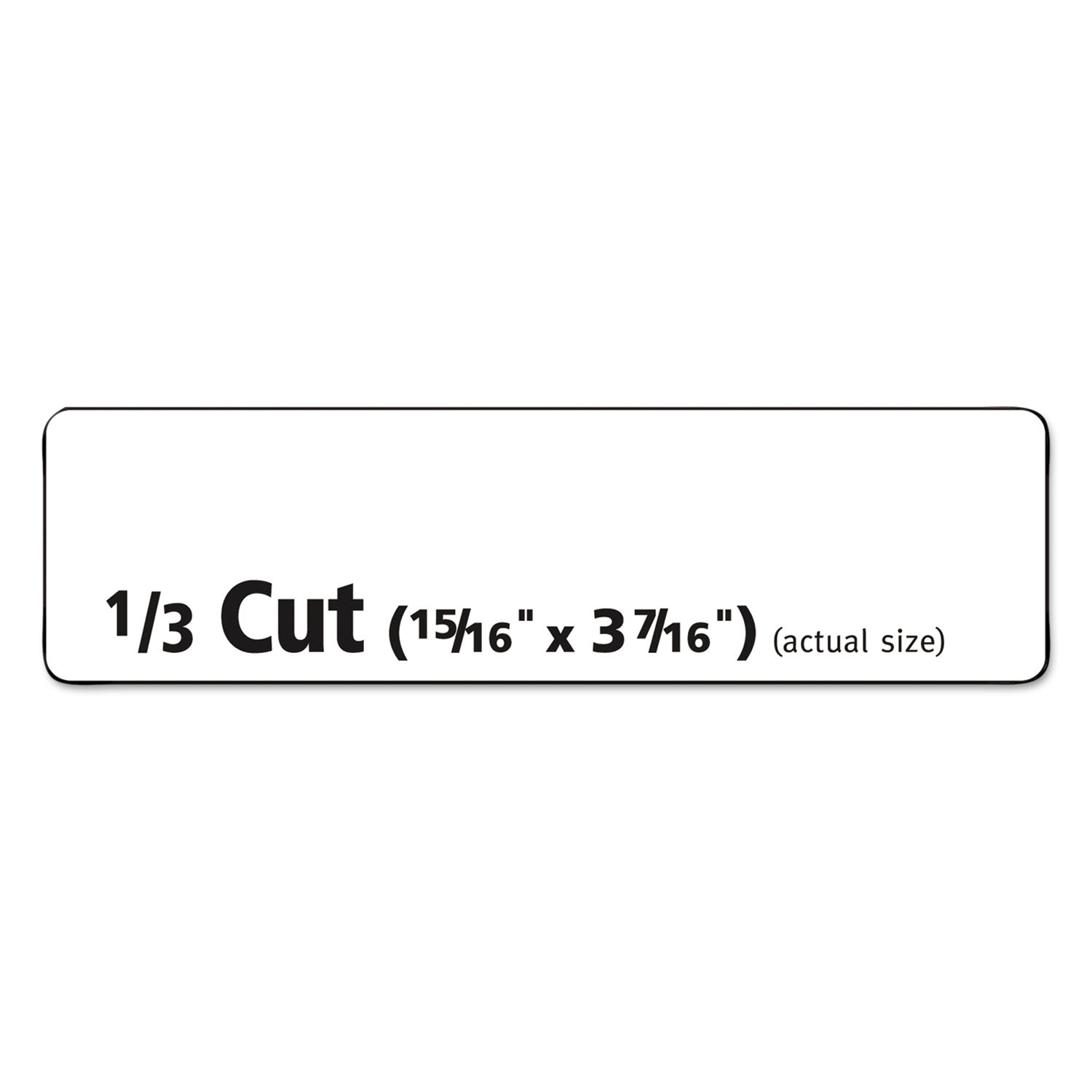 Removable File Folder Labels with Sure Feed Technology, 0.94 x 3.44, White, 18/Sheet, 25 Sheets/Pack