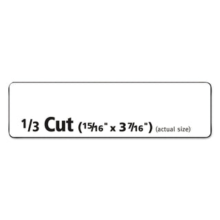 Removable File Folder Labels with Sure Feed Technology, 0.94 x 3.44, White, 18/Sheet, 25 Sheets/Pack