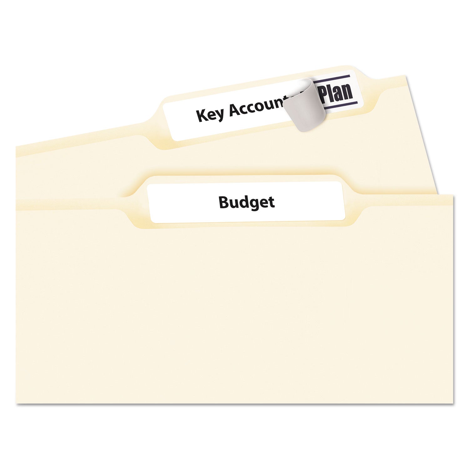 Permanent TrueBlock File Folder Labels with Sure Feed Technology, 0.66 x 3.44, White, 30/Sheet, 50 Sheets/Box