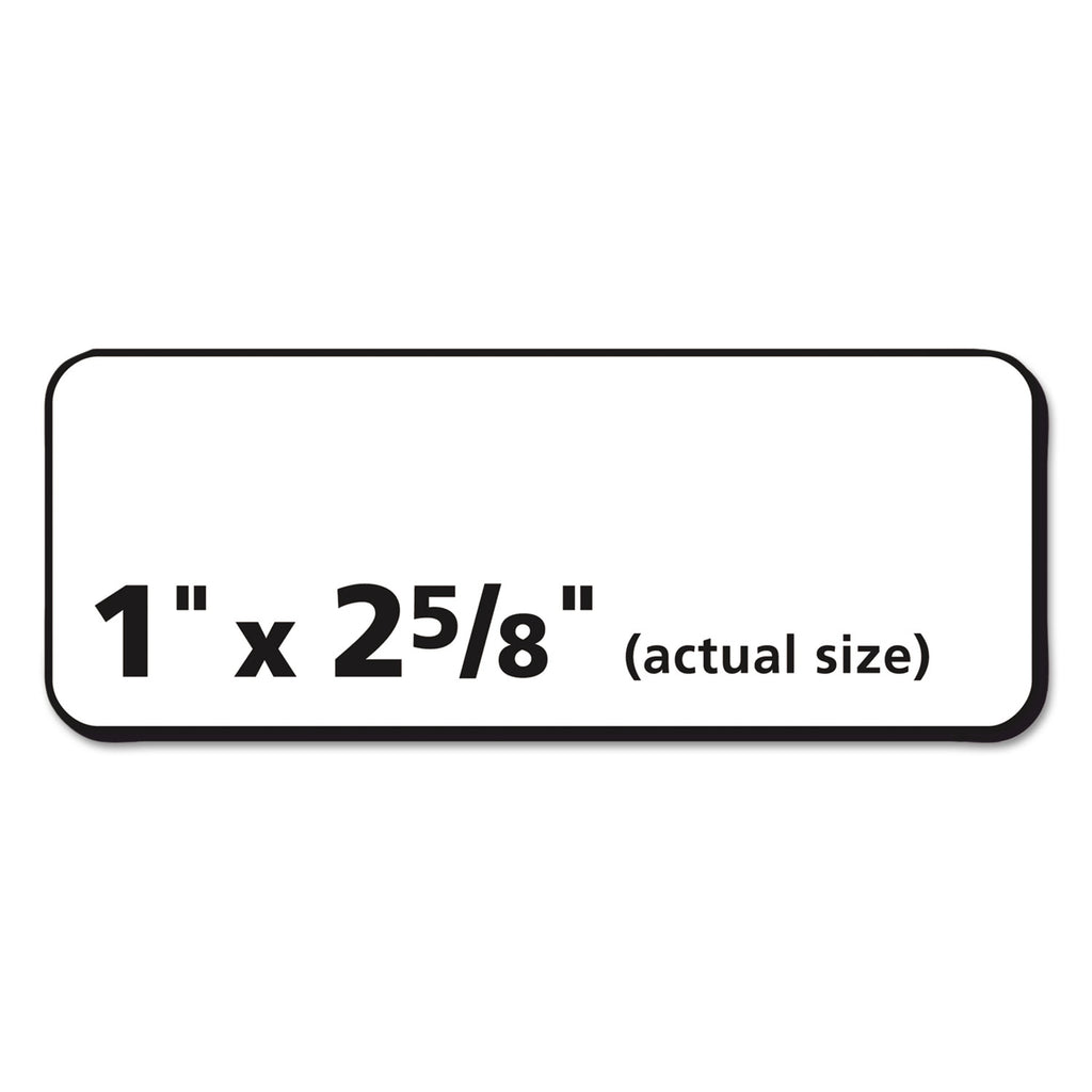 Matte Clear Easy Peel Mailing Labels w/ Sure Feed Technology, Laser Printers, 1 x 2.63, Clear, 30/Sheet, 25 Sheets/Box