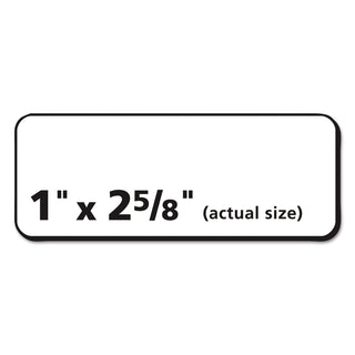 Matte Clear Easy Peel Mailing Labels w/ Sure Feed Technology, Laser Printers, 1 x 2.63, Clear, 30/Sheet, 25 Sheets/Box