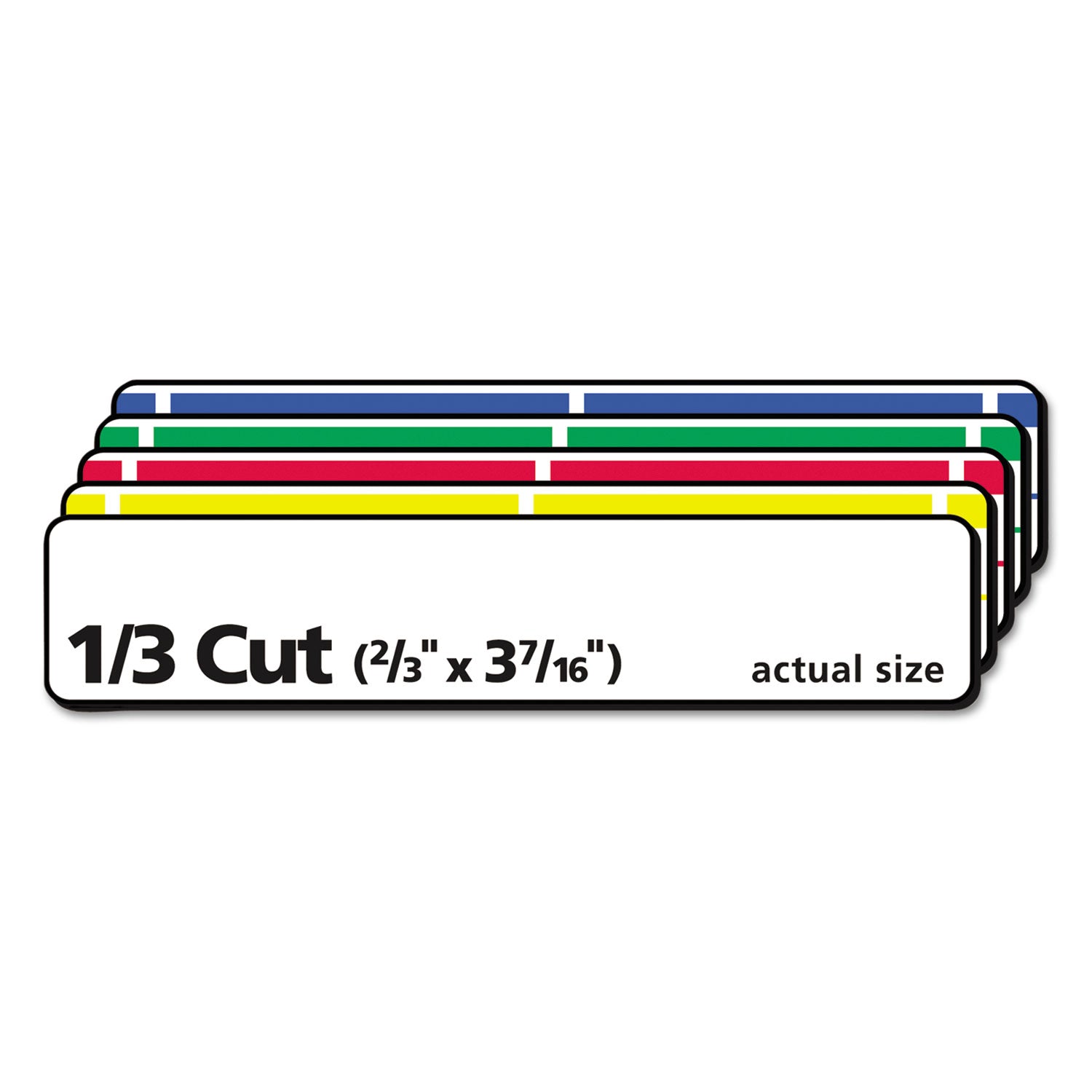 Permanent TrueBlock File Folder Labels with Sure Feed Technology, 0.66 x 3.44, White, 30/Sheet, 25 Sheets/Pack