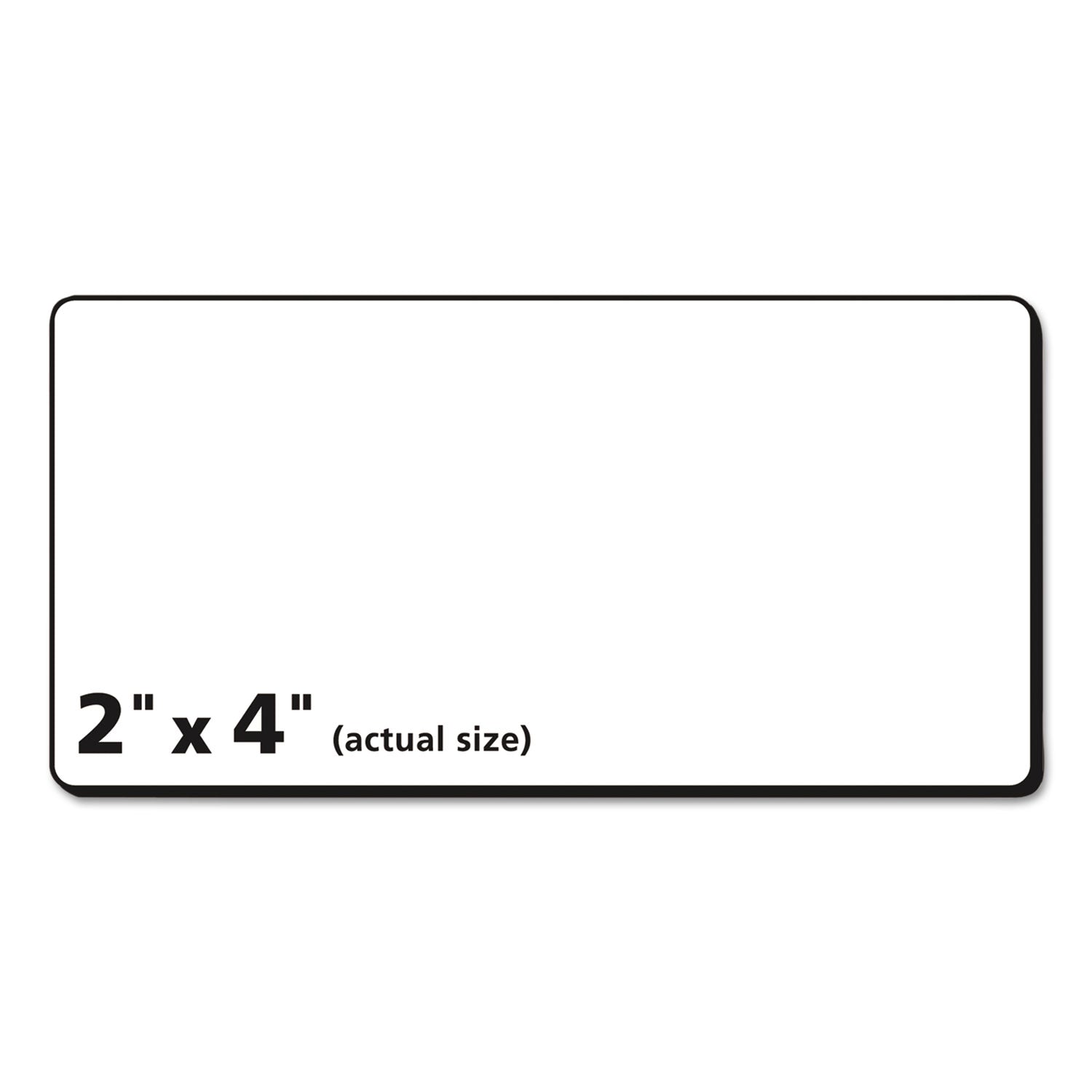 Matte Clear Easy Peel Mailing Labels w/ Sure Feed Technology, Laser Printers, 2 x 4, Clear, 10/Sheet, 50 Sheets/Box