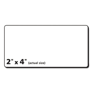 Matte Clear Easy Peel Mailing Labels w/ Sure Feed Technology, Laser Printers, 2 x 4, Clear, 10/Sheet, 50 Sheets/Box