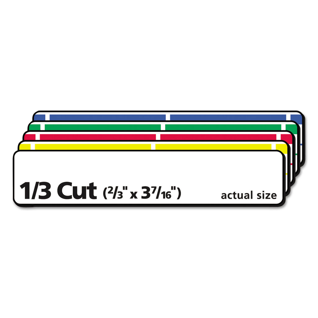 Removable File Folder Labels with Sure Feed Technology, 0.66 x 3.44, White, 30/Sheet, 25 Sheets/Pack