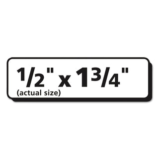 Matte Clear Easy Peel Mailing Labels w/ Sure Feed Technology, Laser Printers, 0.5 x 1.75, Clear, 80/Sheet, 10 Sheets/Pack