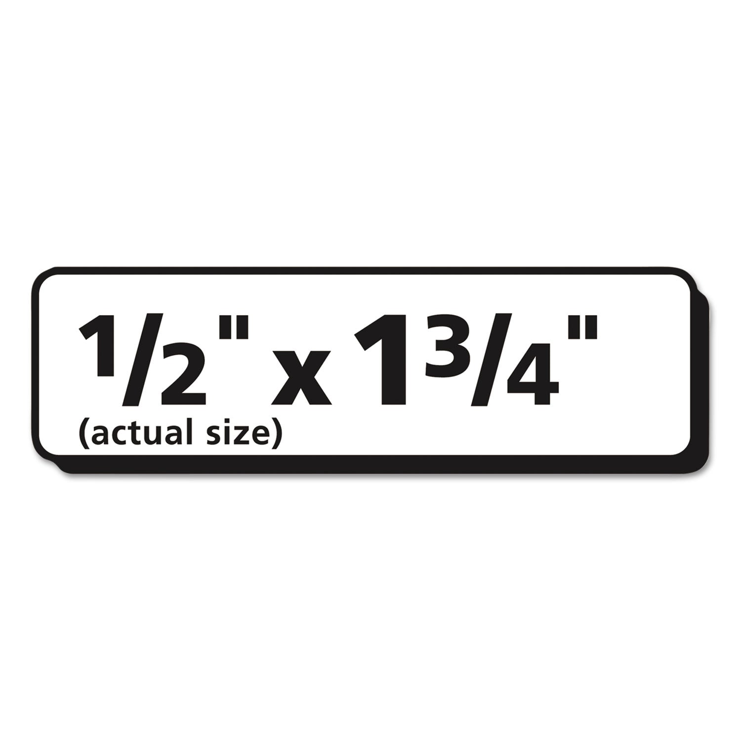 Matte Clear Easy Peel Mailing Labels w/ Sure Feed Technology, Laser Printers, 0.5 x 1.75, Clear, 80/Sheet, 10 Sheets/Pack