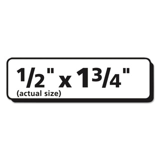 Matte Clear Easy Peel Mailing Labels w/ Sure Feed Technology, Inkjet Printers, 0.5 x 1.75, Clear, 80/Sheet, 10 Sheets/Pack