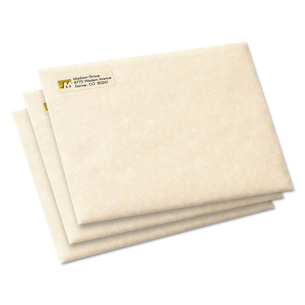 Matte Clear Easy Peel Mailing Labels w/ Sure Feed Technology, Inkjet Printers, 0.5 x 1.75, Clear, 80/Sheet, 10 Sheets/Pack