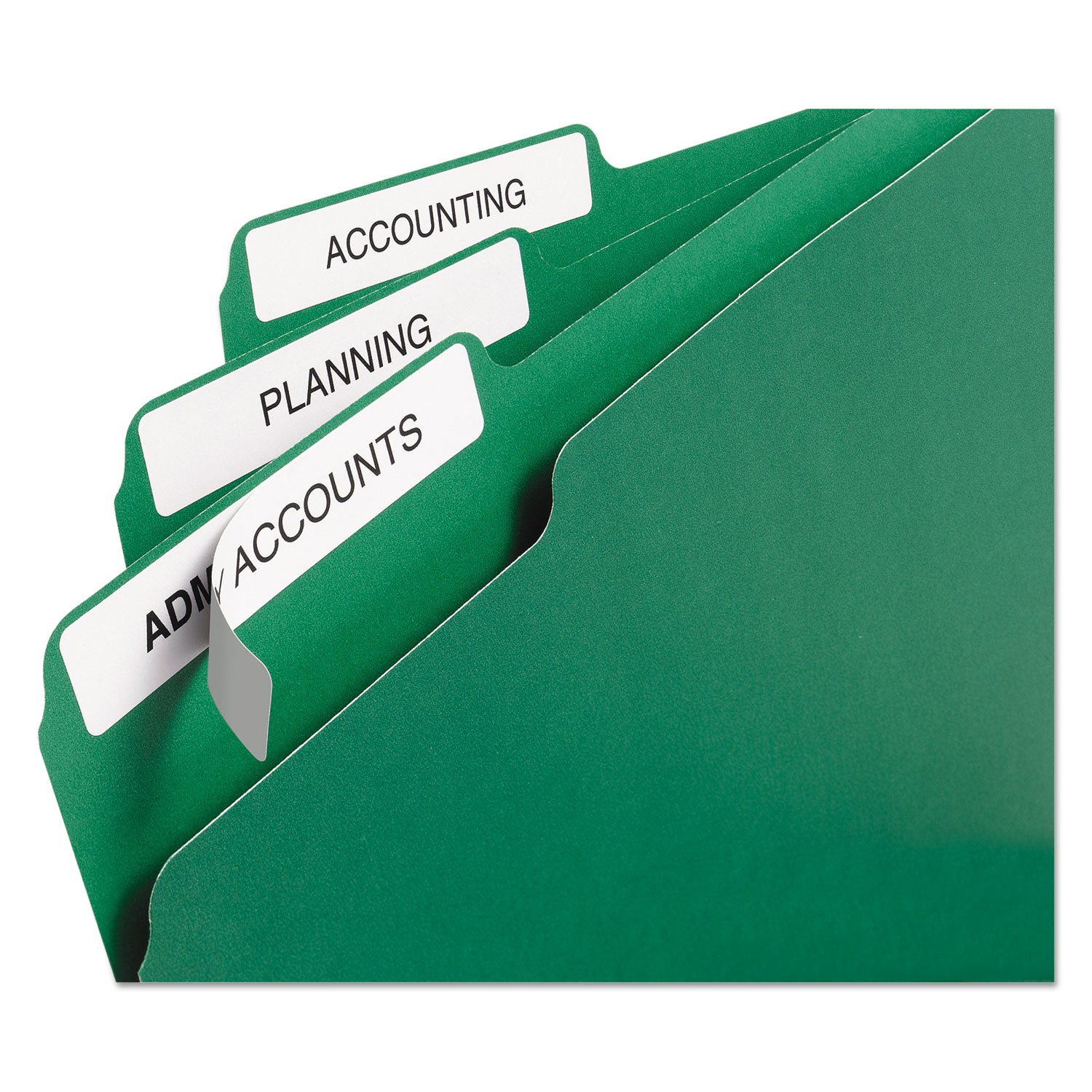 Permanent TrueBlock File Folder Labels with Sure Feed Technology, 0.66 x 3.44, White, 30/Sheet, 50 Sheets/Box