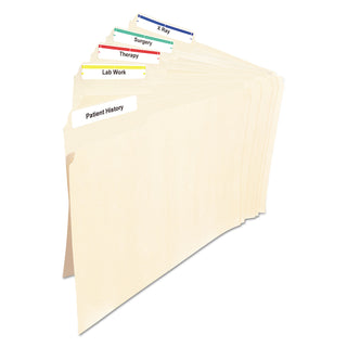 Permanent TrueBlock File Folder Labels with Sure Feed Technology, 0.66 x 3.44, White, 30/Sheet, 25 Sheets/Pack