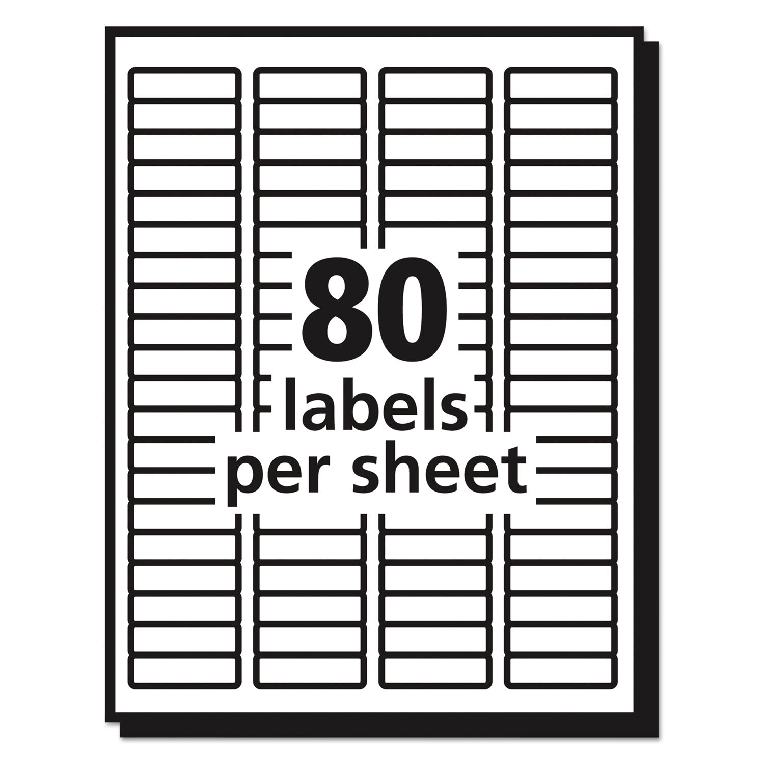 Matte Clear Shipping Labels, Inkjet Printers, 8.5 x 11, Clear, 25/Pack