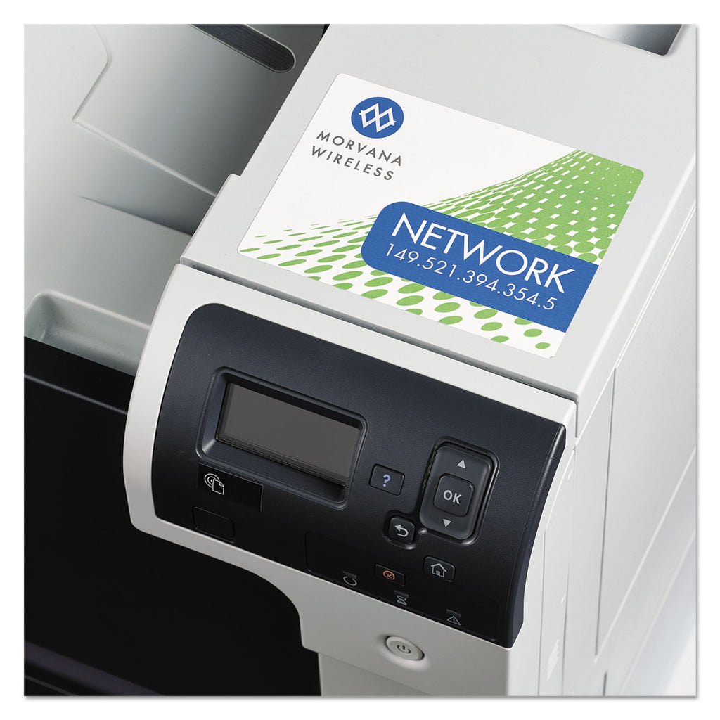 Removable Print-to-the-Edge White Labels w/ Sure Feed, 3.5 x 4.75, 32/Pack